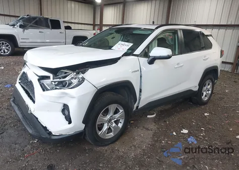 2020 Toyota Rav4 Hybrid Xle из США, поврежденный, VIN JTMR6RFV3LD001248